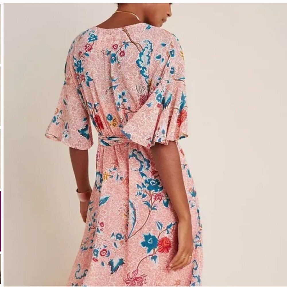 Anthropologie Maeve Adelaide Wrap Dress Small Petite NWOT JB - Picture 2 of 9